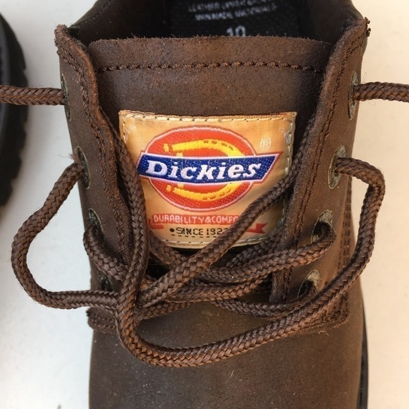 NEW DICKIES Composite Toe Lace Up Work Shoes Brown Size 10 - Picture 6 of 8